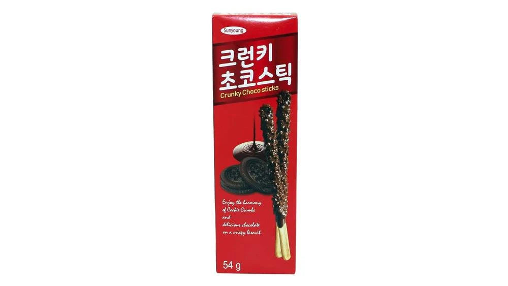 Sticksuri crocante cu ciocolată și crumble – Sunyoung (54g)