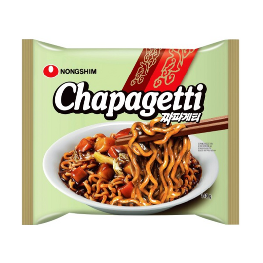 Tăiței Instant Nongshim cu Gust de Jjajang (Pastă de Fasole Neagră) – 140g