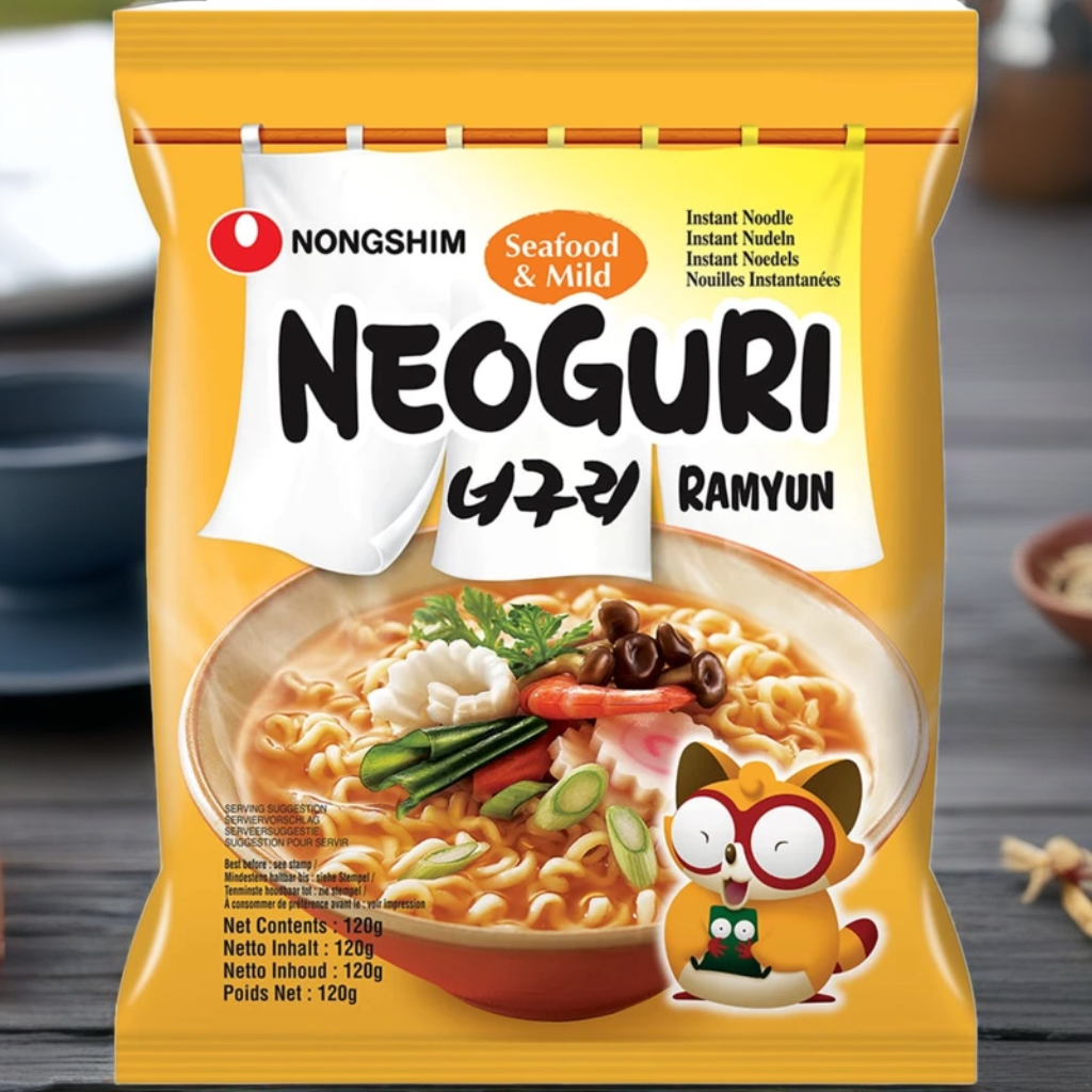 Tăiței Instant Nongshim cu Gust de Fructe de Mare (Mild) – 120g
