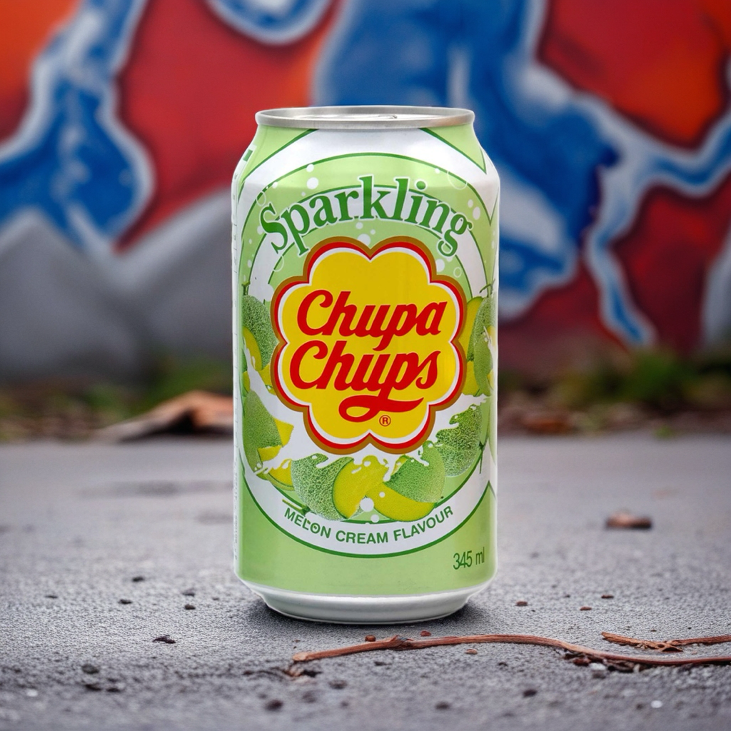 Chupa Chups Sparkling Melon Cream – 345ml
