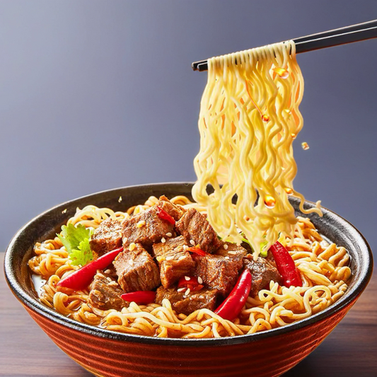 Tăiței Instant JML cu Gust de Vită Picantă – 110g