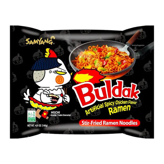 Tăiței Instant Coreeni Buldak – Gust Picant de Pui (140g)