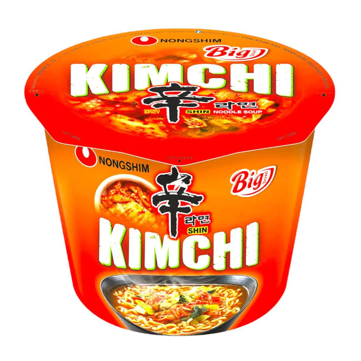 Tăiței instant cu aromă de kimchi – Nongshim Shin Big Bowl (112g)