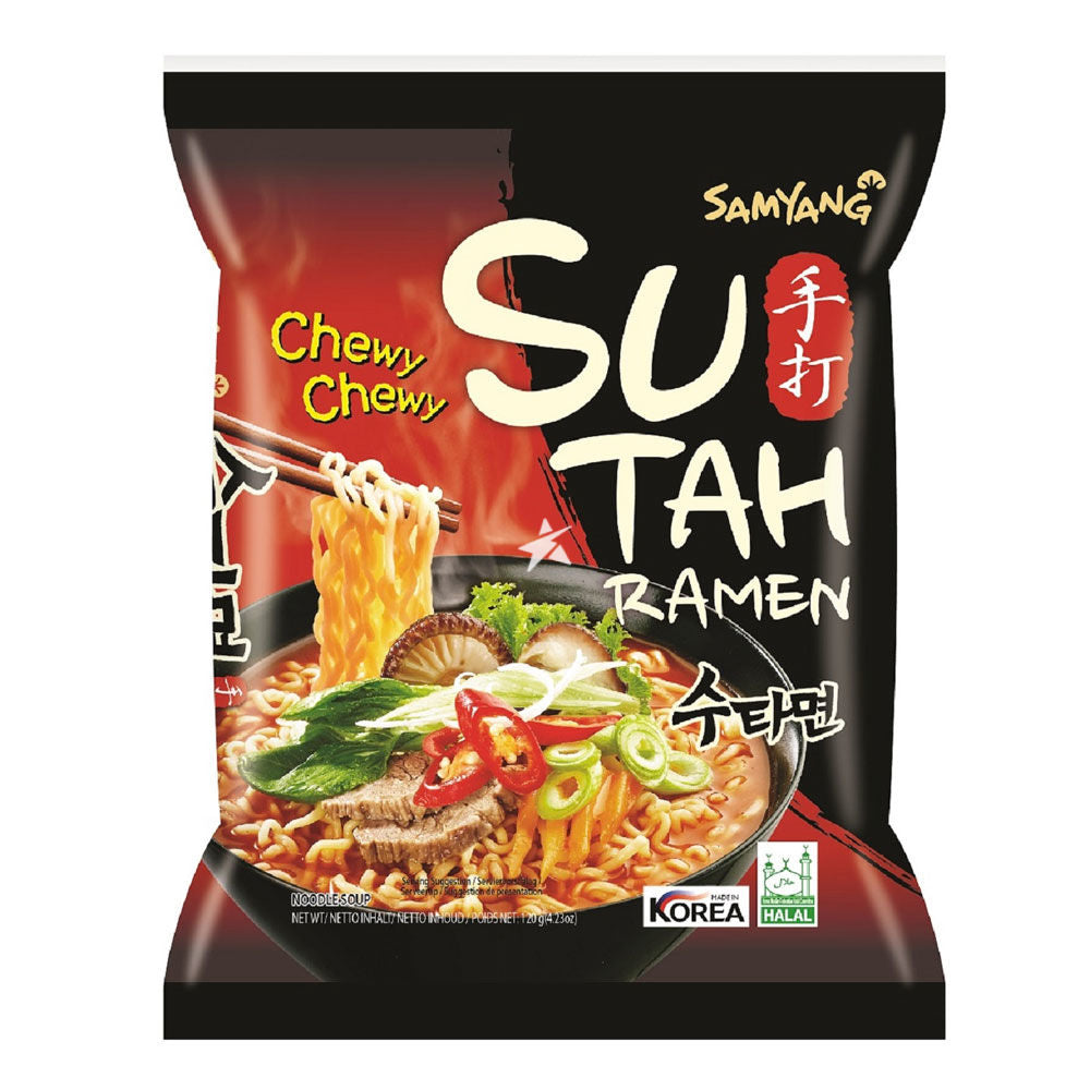 Tăiței Instant Sutah Coreeni – Supă Picantă cu Vită (120g)
