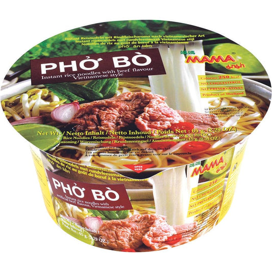Tăiței instant din orez Mama Phở Bò cu aromă de vită 65g