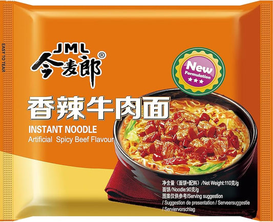 Tăiței Instant JML cu Gust de Vită Picantă – 110g