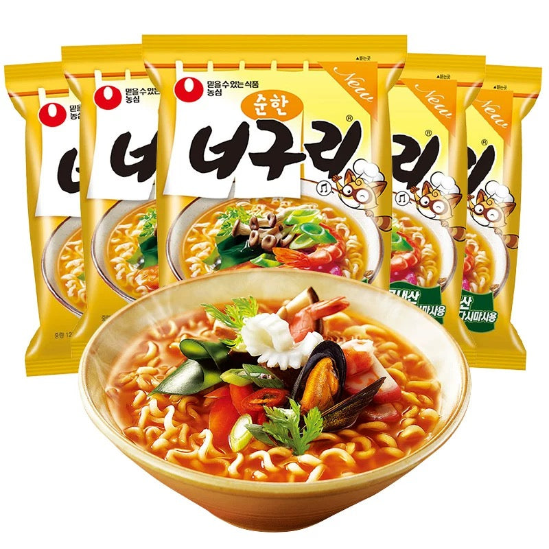 Tăiței Instant Nongshim cu Gust de Fructe de Mare (Mild) – 120g