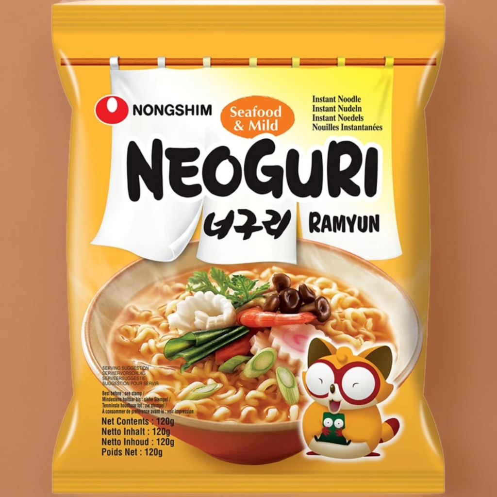 Tăiței Instant Nongshim cu Gust de Fructe de Mare (Mild) – 120g
