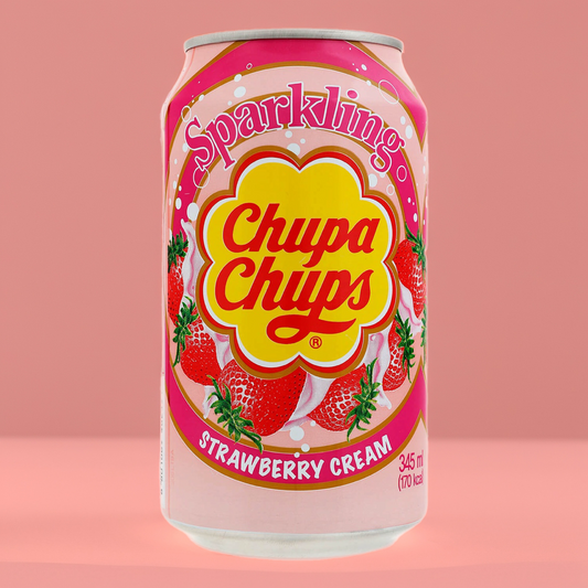 Chupa Chups Sparkling Strawberry Cream – 345ml