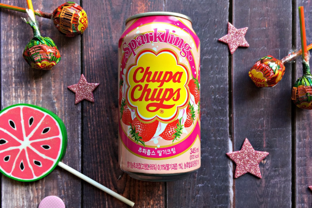 Chupa Chups Sparkling Strawberry Cream – 345ml